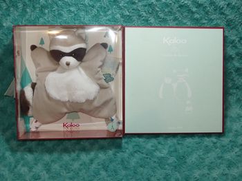 Doudou raton laveur Léon ( ancien modèle) Kaloo 🦝 Neuf