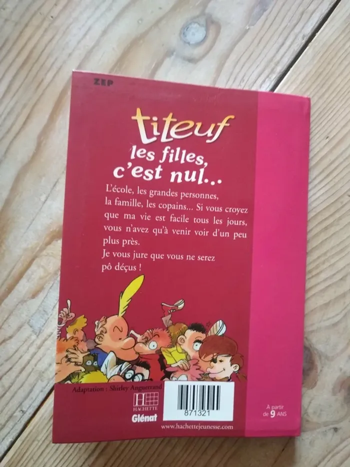 Livre Titeuf " les filles c'est nul" - photo numéro 2