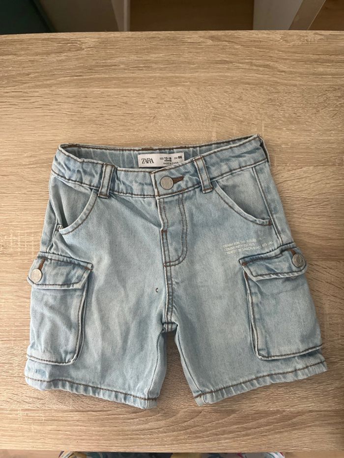 Short en jean Zara 12-18 m