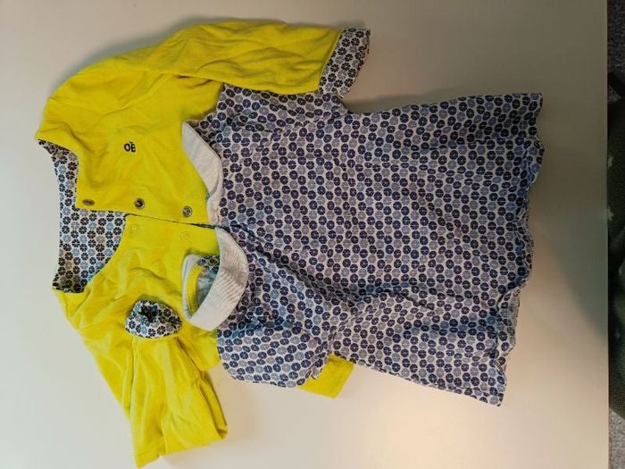 Gilet + tee shirt Obaibi 12 mois