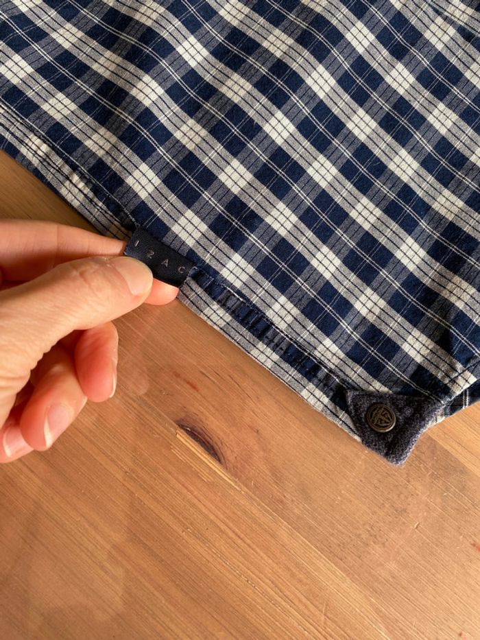 Chemise IZAC marine et blanche à carreaux taille M - photo numéro 14