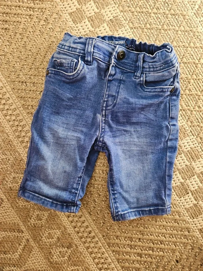 Short en jean garçon