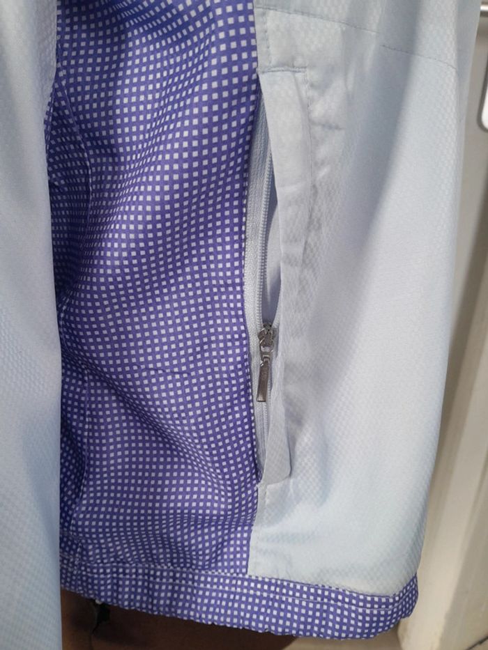 J coupe vent veste zippée petit carreau vichy vintage Kappa modèle aerotec - photo numéro 6
