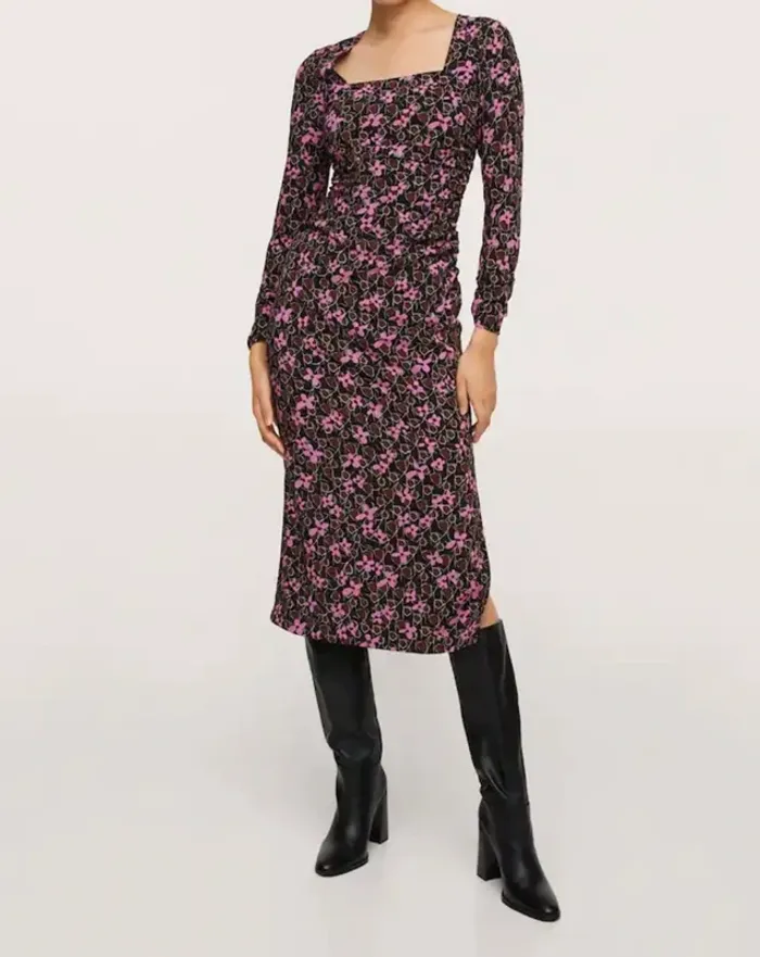 Robe mango fleurie - photo numéro 8