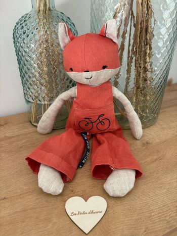 Renard Perlipopette salopette corail 38 cm