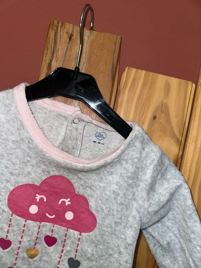 Pyjama Mots d’enfants 6 mois neuf - photo numéro 3