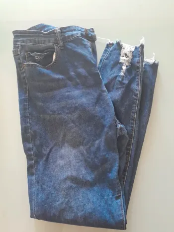 Jean femme taille haute 40