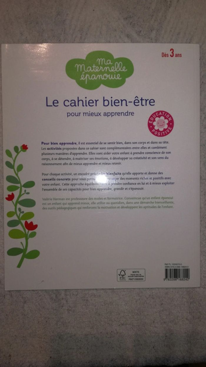 Ma maternelle épanouie, le cahier bien être pour mieux apprendre - photo numéro 3