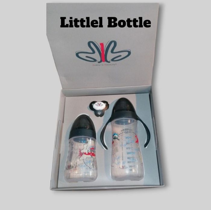 💕 Joli coffret de 2 biberons et 1 tétine.  230 ml et 330 ml. Produit de qualité