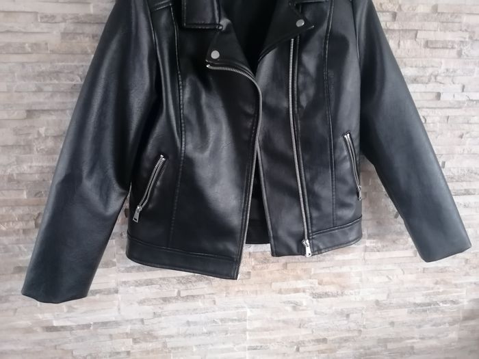Veste simili cuir fille 12ans Kiabi - photo numéro 3