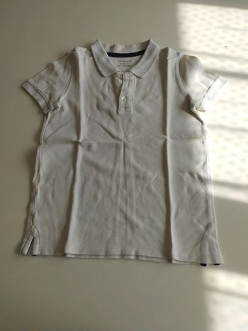 Polo blanc T 8-9 ans