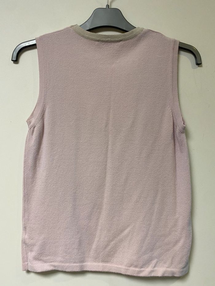 Joli haut rose col crème Caviar taille 36 - photo numéro 2