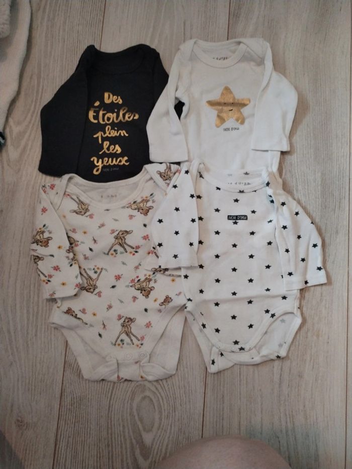Lot de 4 bodies manches longues