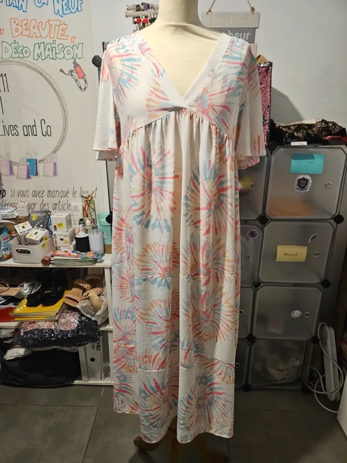 Robe estivale 36 38 couleurs pastels Les Petites Fleurs 🌸 #lora11femme38