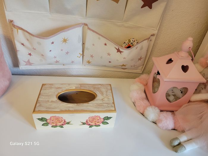 Jolie boîte à mouchoir déco chambre fille - photo numéro 1