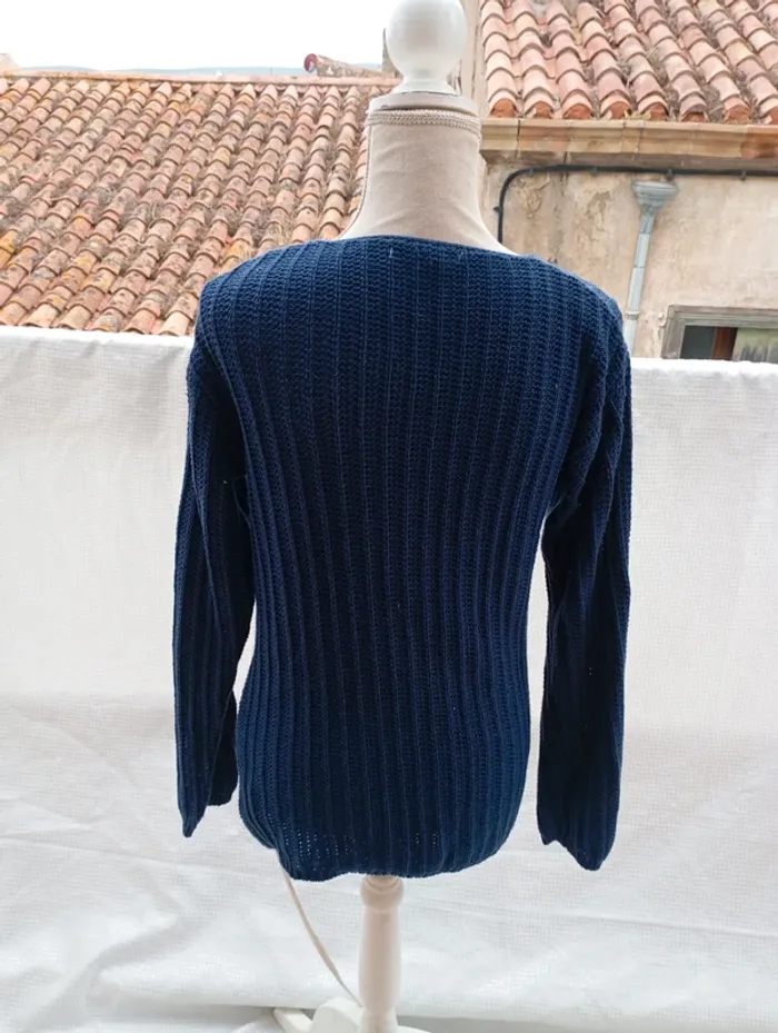 Pull bleu marine Carnet de Vol taille 38 - photo numéro 2