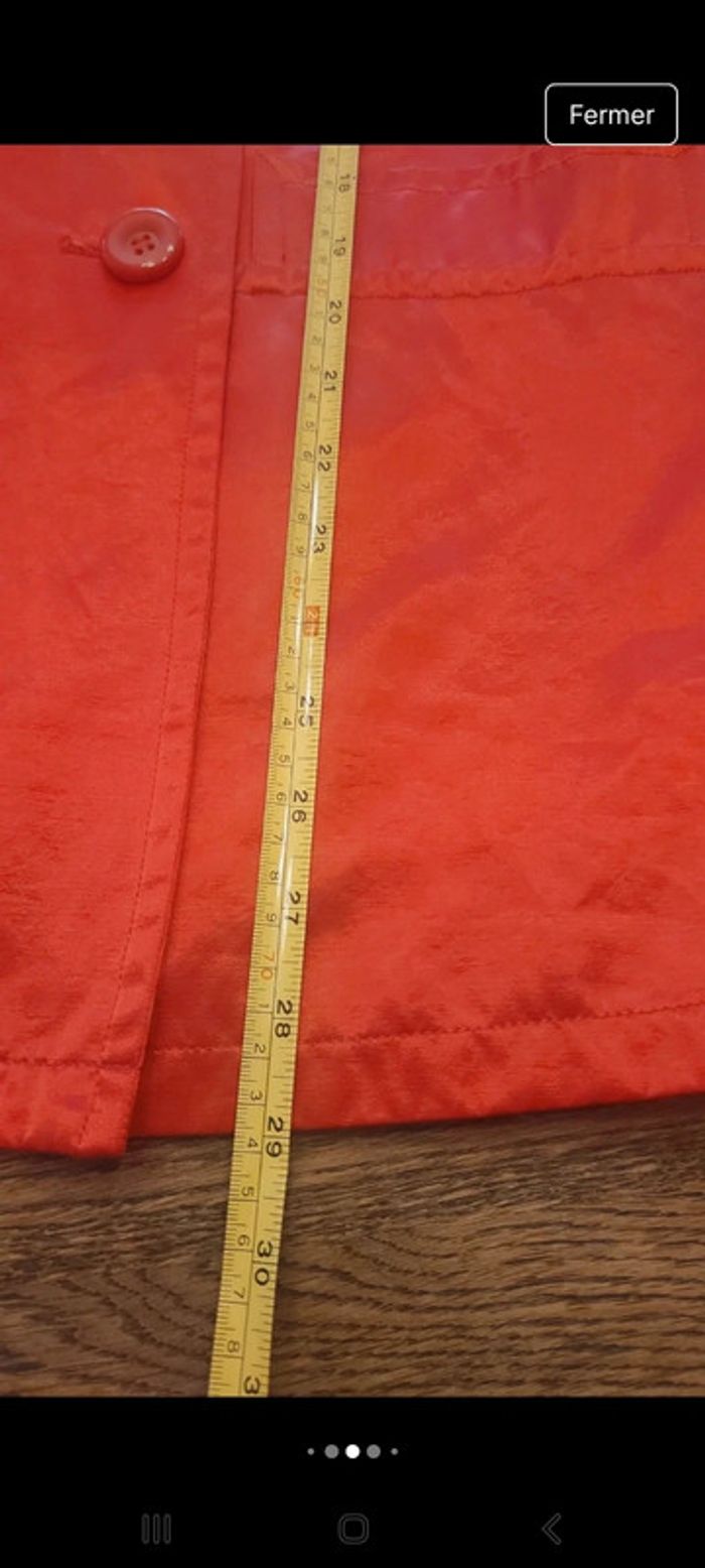 Veste trench rouge Vue sur Mer Ladies taille 38 - photo numéro 8