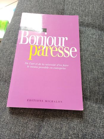Livre bonjour paresse