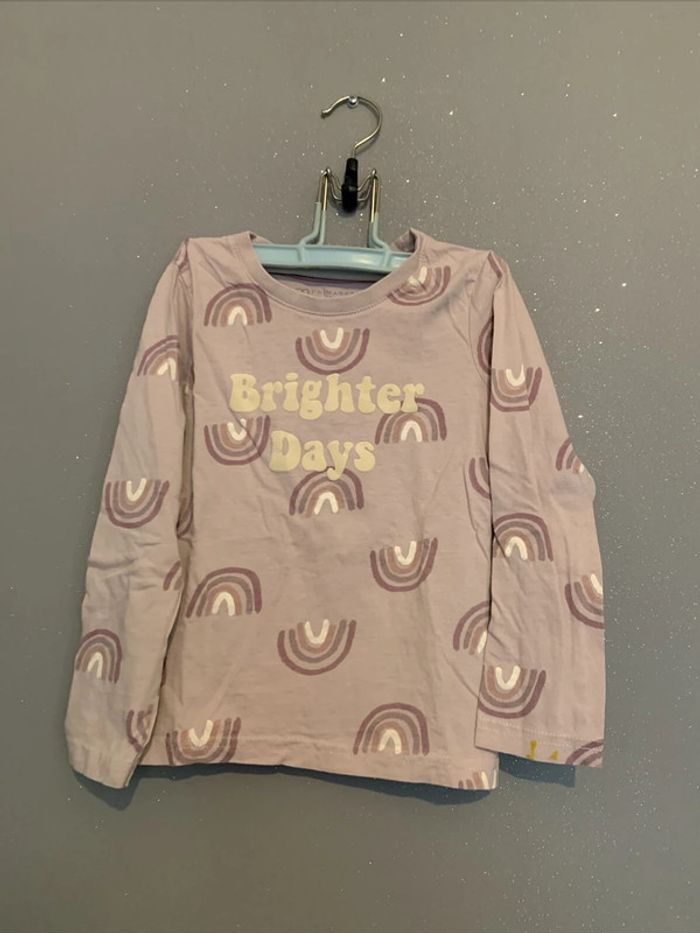 Haut Tshirt manches longues Brighter Days Primark T5-6 ans 116 cm