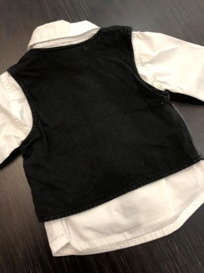 Ensemble chemise et gilet caraco taille 9 mois - photo numéro 4