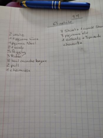 Lot vêtements fille