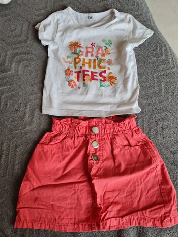 Ensemble jupe t-shirt 3ans