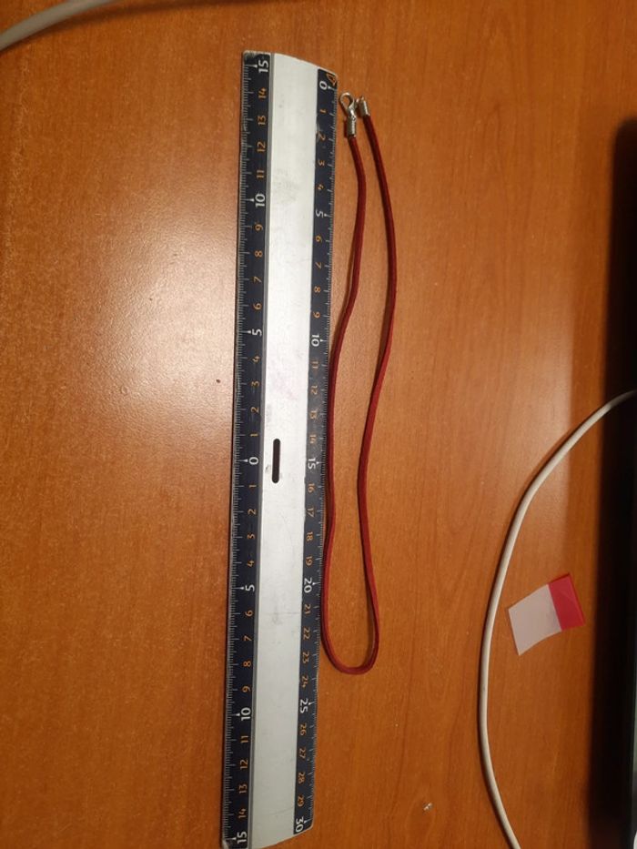 Collier rouge simple uni - photo numéro 4