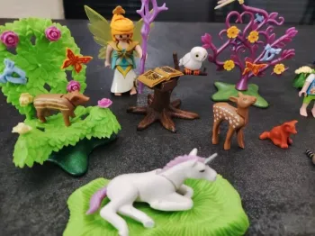 Playmobil Fairies , fée, licorne, animaux de la forêt