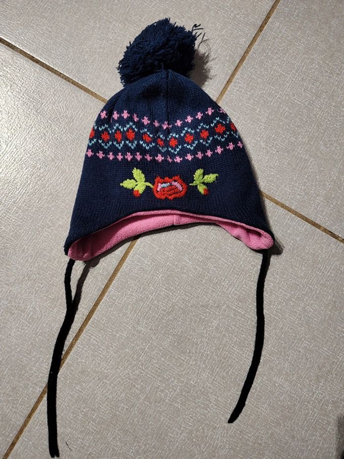 Bonnet péruvien à pompon T.47 cm