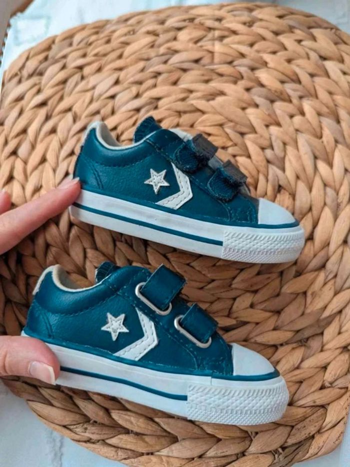 Basket scratch Converse basses cuir 20 - photo numéro 7