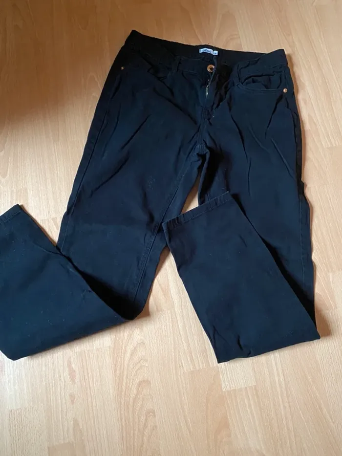 Pantalon toile noir