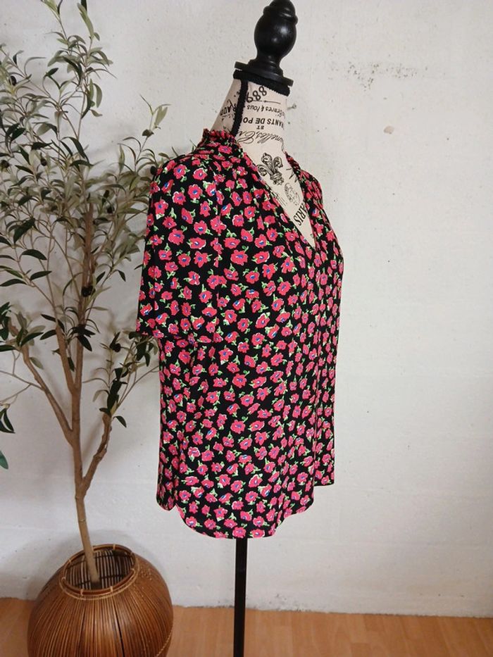 Blouse fleurie Camaïeu 40/42 Très bon état - photo numéro 3