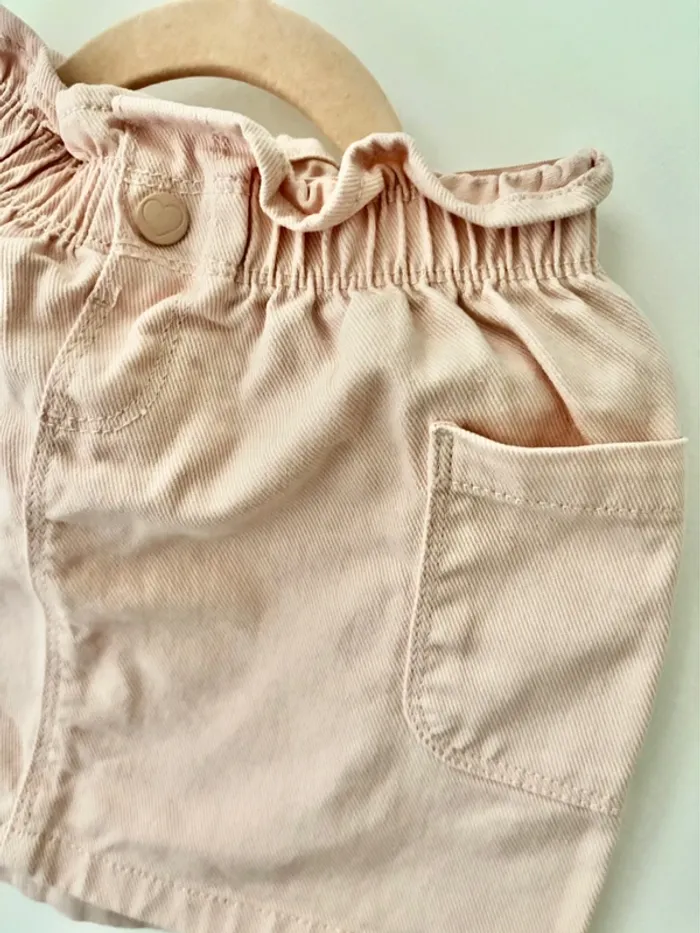Jupe stretch jean 3 ans neuve rose pale Gemo - photo numéro 2