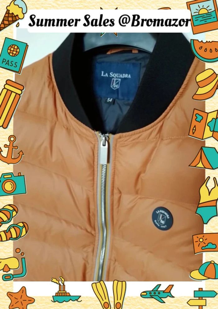 Doudoune sans manche (bodywarmer) en duvet La Squadra T. 54 - photo numéro 4