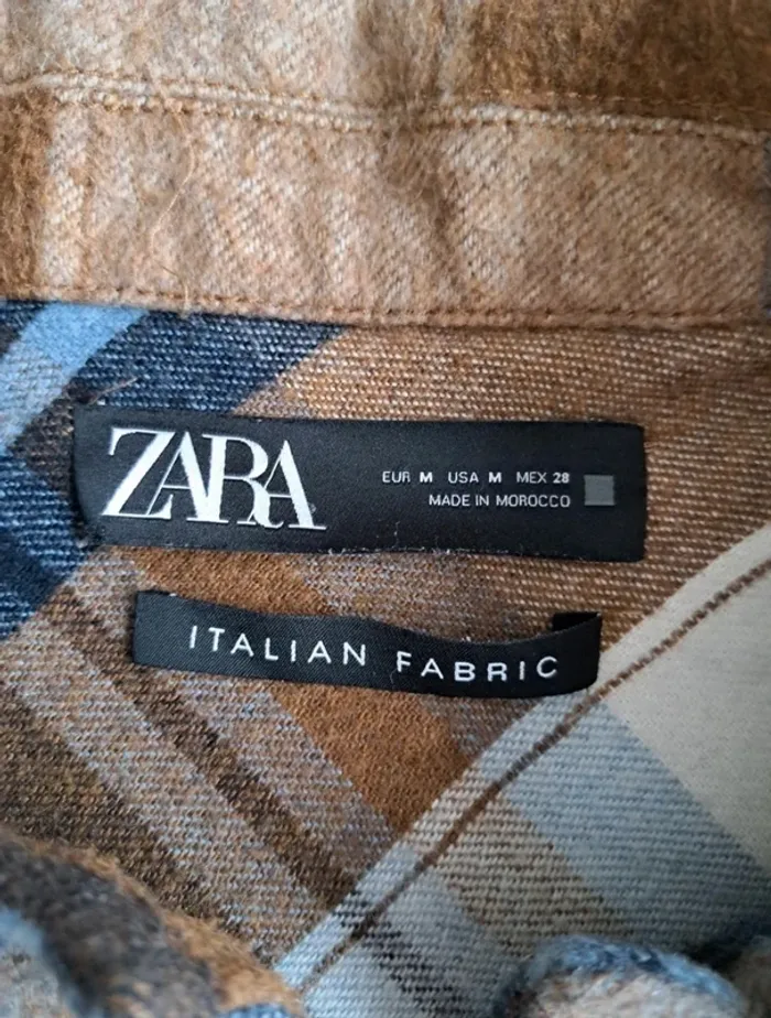 Veste chemise à carreaux Zara - photo numéro 4