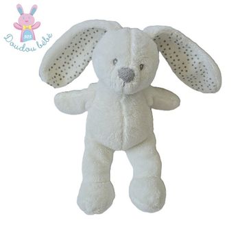Doudou Lapin blanc gris étoiles 28 cm SIMBA NICOTOY