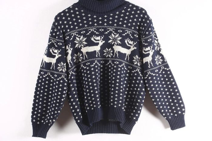 Gros pull d'hiver mixte en laine vintage (#23502) - photo numéro 5