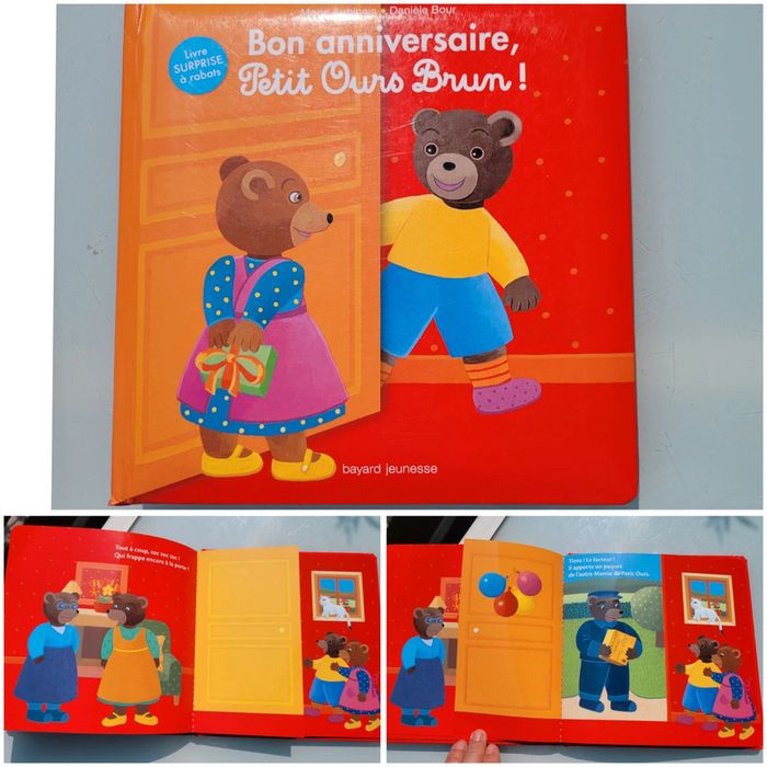 Bon anniversaire 🎂 petit ours brun ! Livre surprise à rabats