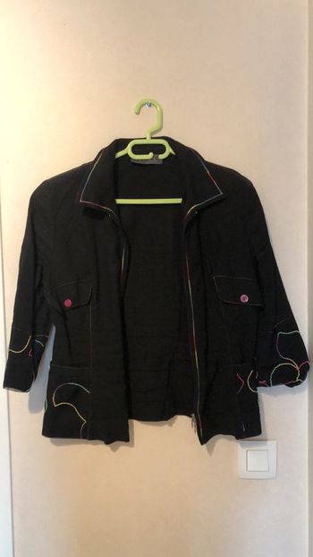 Chemise lin noire OKS