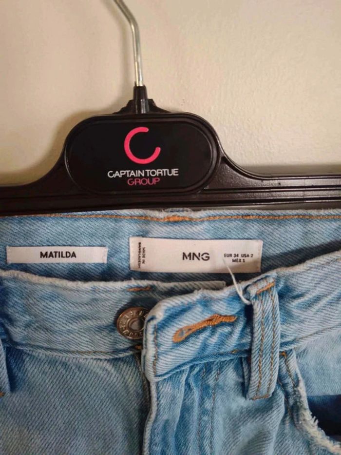 C26 jeans bleu mango 34 - photo numéro 3