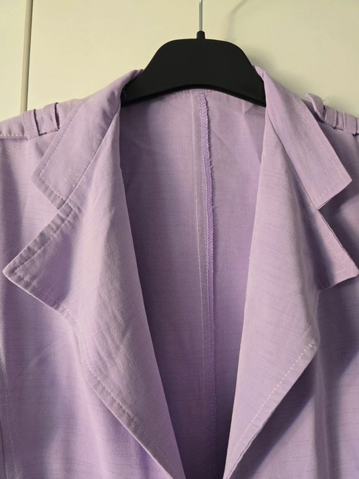 Trench vintage lilas - photo numéro 3