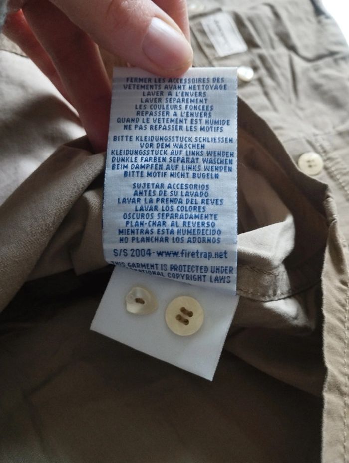 Chemise homme manches longues firetrap - photo numéro 6