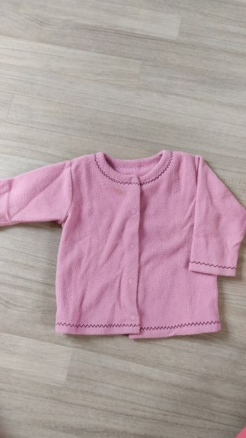 Gilet Polaire rose