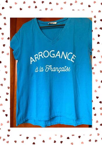 T-shirt bleu April Vintage