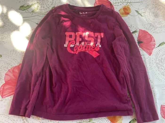 Lot tee-shirts sous pull 6 ans - photo numéro 4