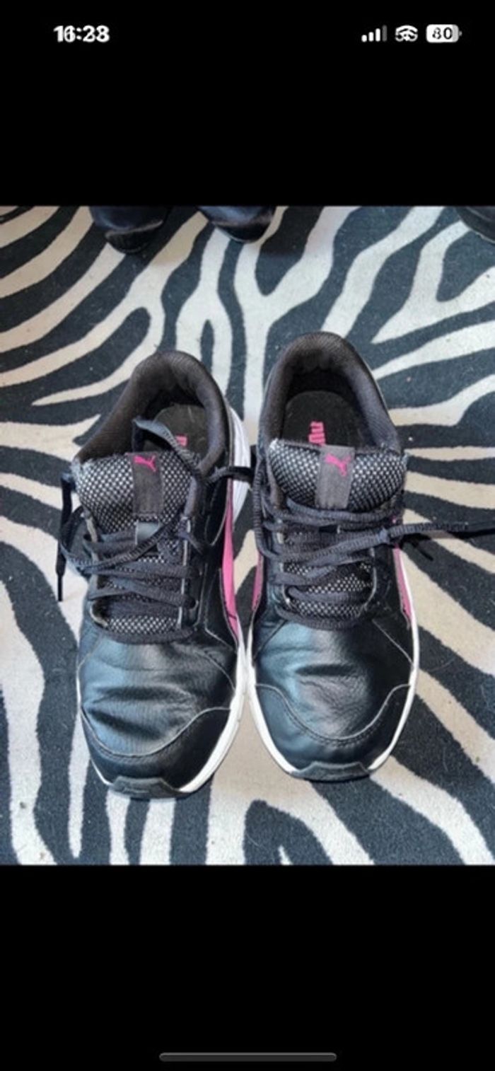 Baskets Puma noir rose taille 37