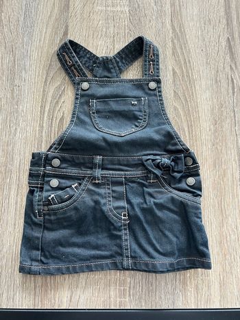 Robe en jean salopette