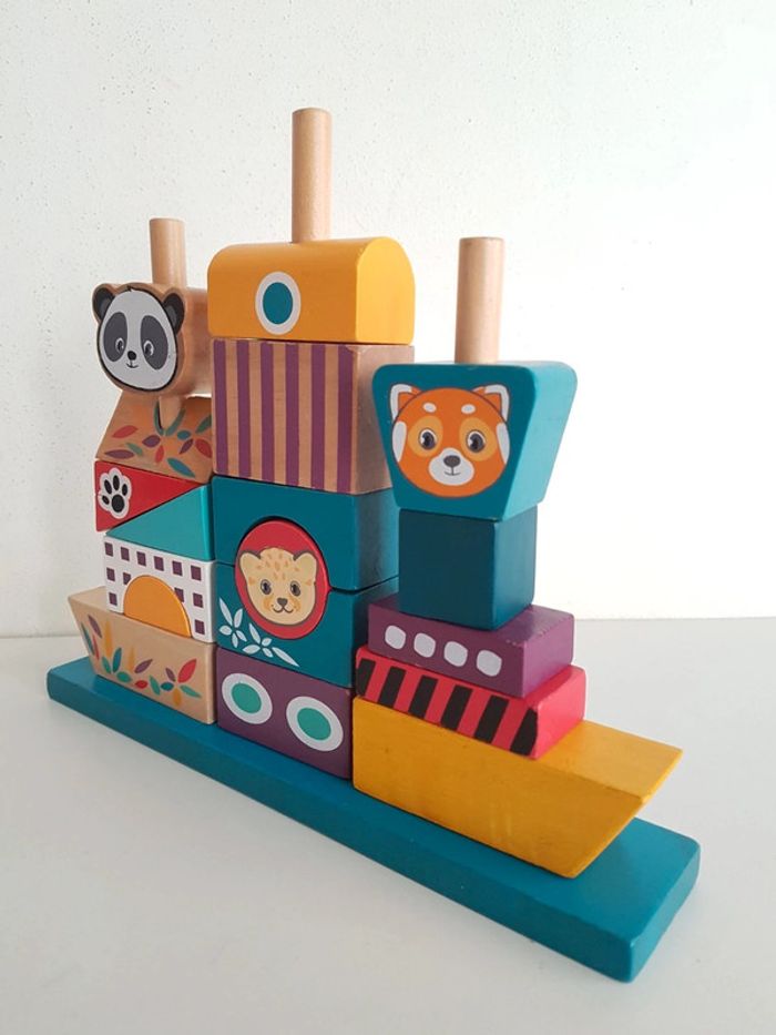 Bateau 3D en bois Okoia, arche de Noé à empiler - photo numéro 3
