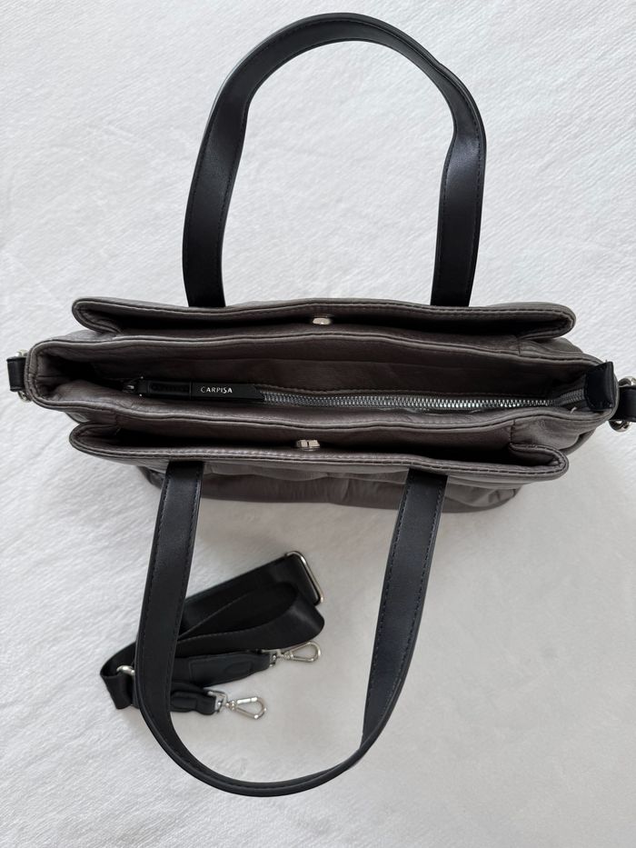 Sac à main Carpisa gris avec bandoulière – Très bon état - photo numéro 2