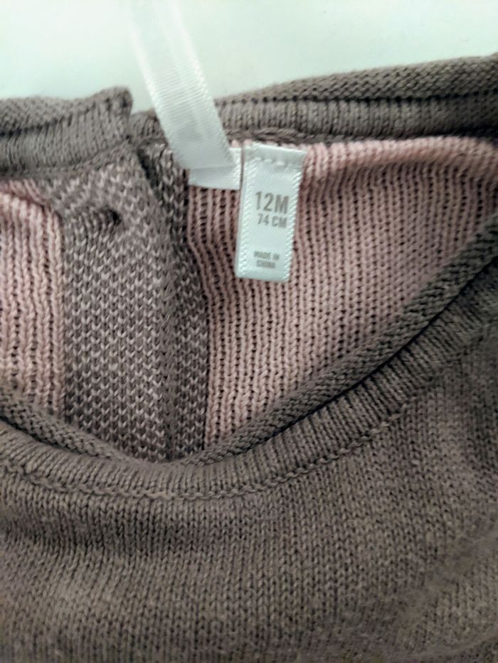 Robe pull orchestra 12 mois 74 cm tricoté jacquard - photo numéro 5